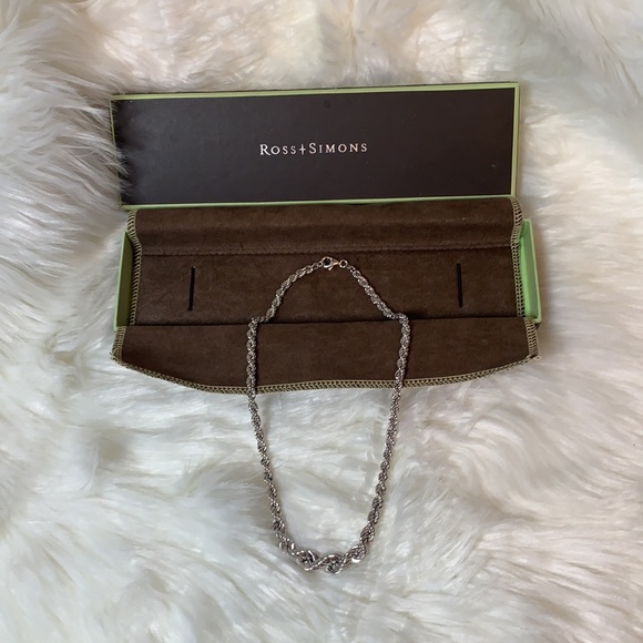 Ross & Simons Sterling Silver Graduated Rope Chain - Picture 8 of 17